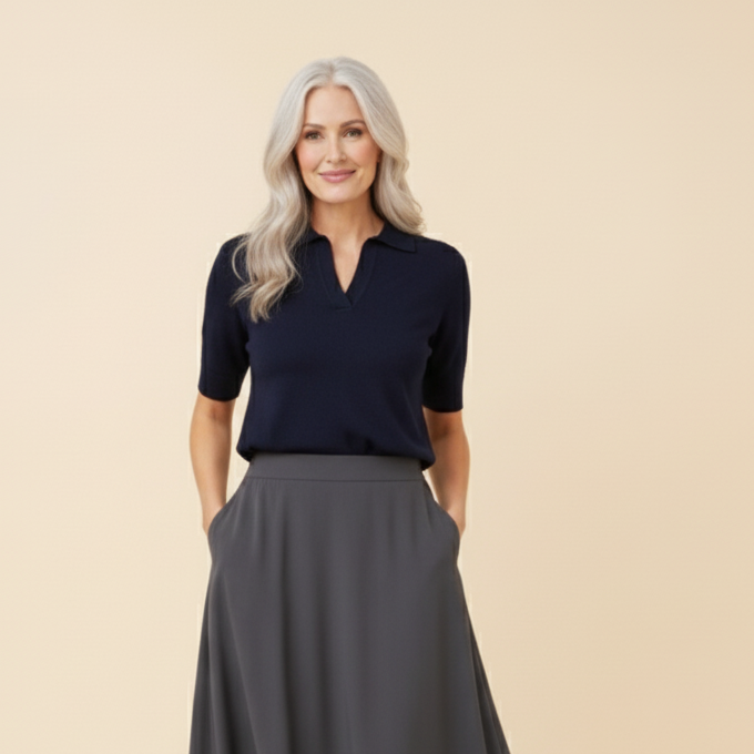 Johnny Collared Knit Polo