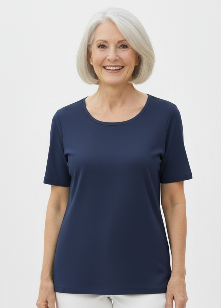 Satin Trim Tee Discontinued Colours