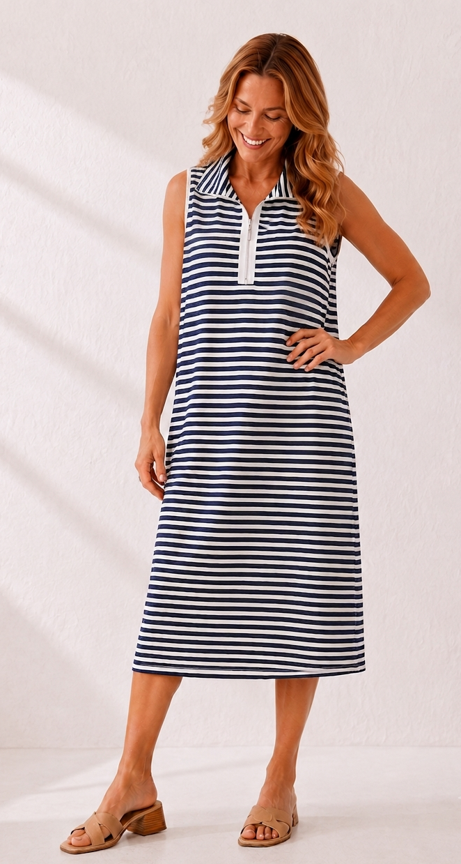 Knit Polo Dress