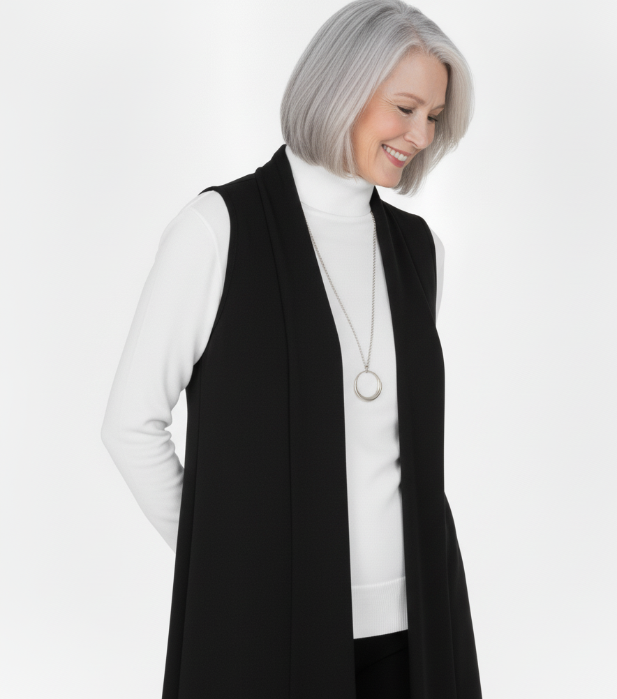 Soft Knit Edge to Edge Vest