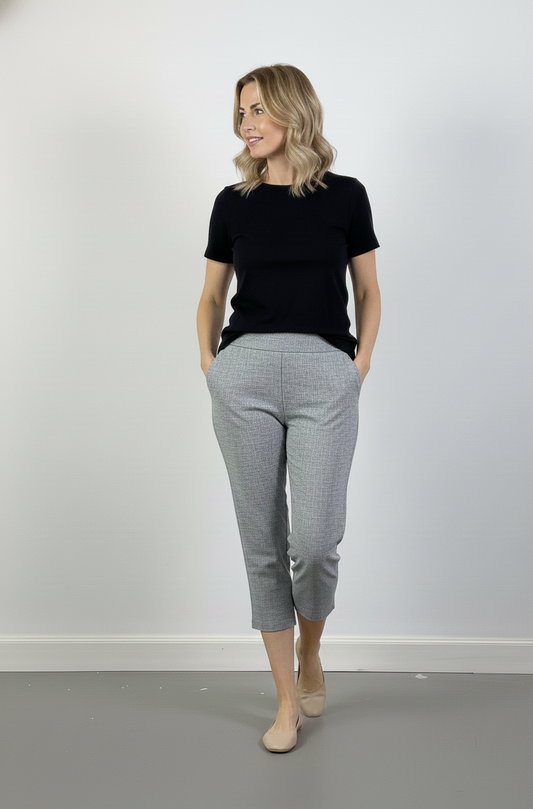 Linen Blend 3/4 Pant