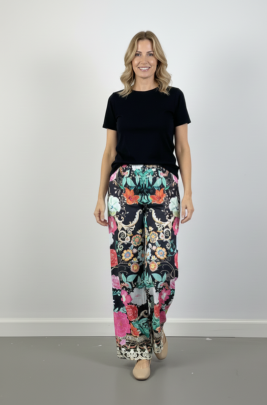 Ebony Floral Pant