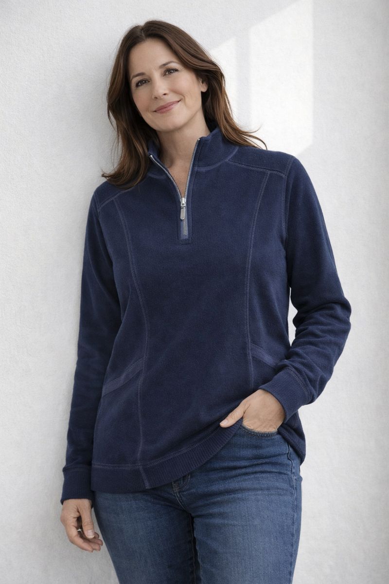 Half Zip Fleece Jumper