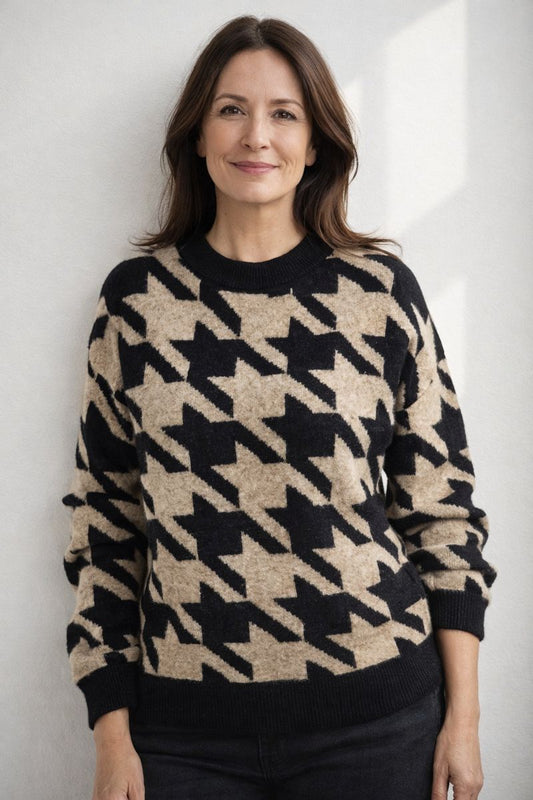 Moore patterned jumper