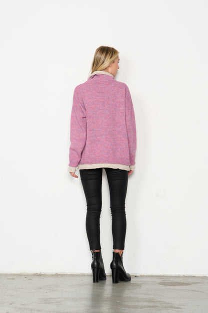 Jumper Contrast Double Hems