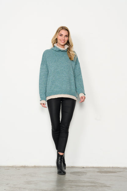 Jumper Contrast Double Hems