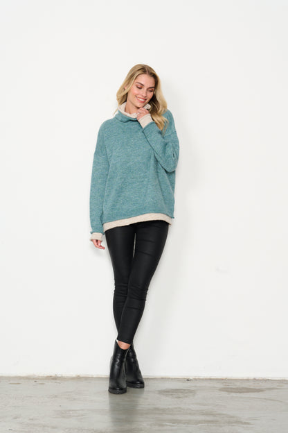 Jumper Contrast Double Hems