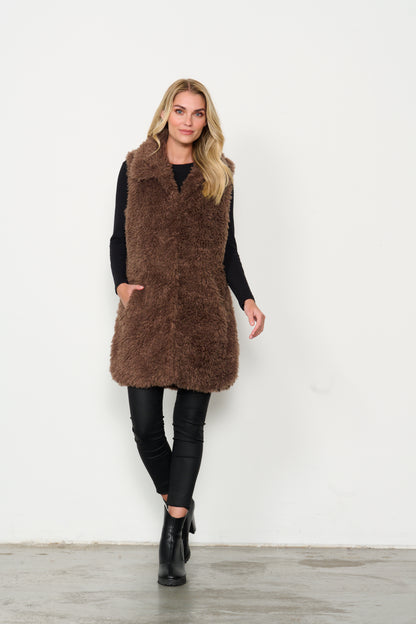 Vest Sherpa Faux Fur