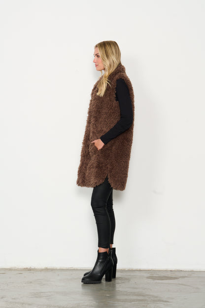 Vest Sherpa Faux Fur