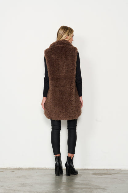 Vest Sherpa Faux Fur