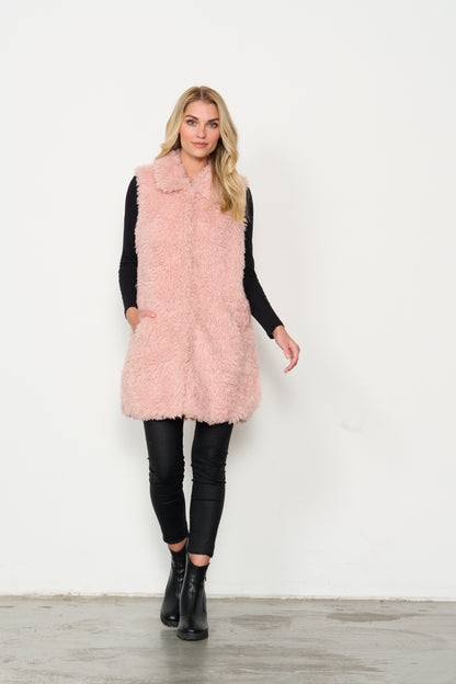 Vest Sherpa Faux Fur