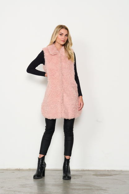 Vest Sherpa Faux Fur