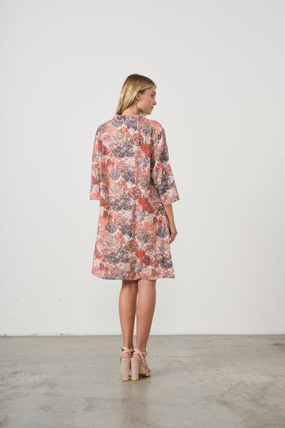 Shirt Dress w Native Print