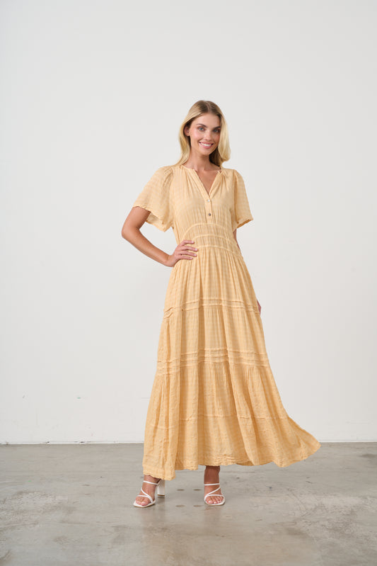 Dress with multi panels and pockets
