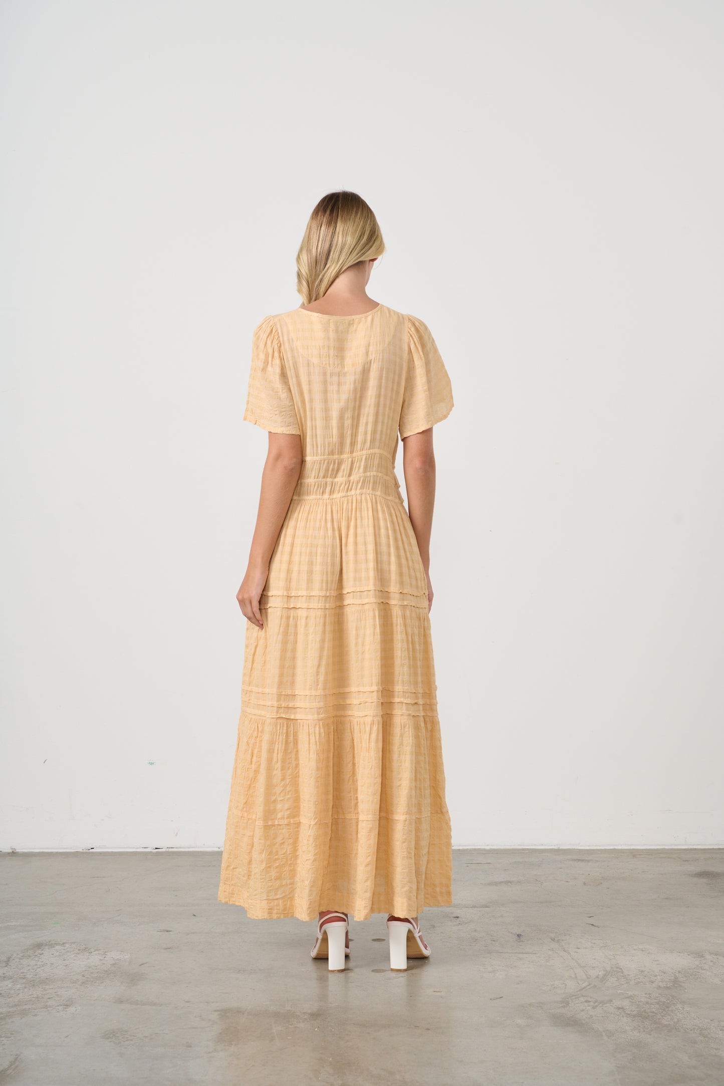 Dress with multi panels and pockets
