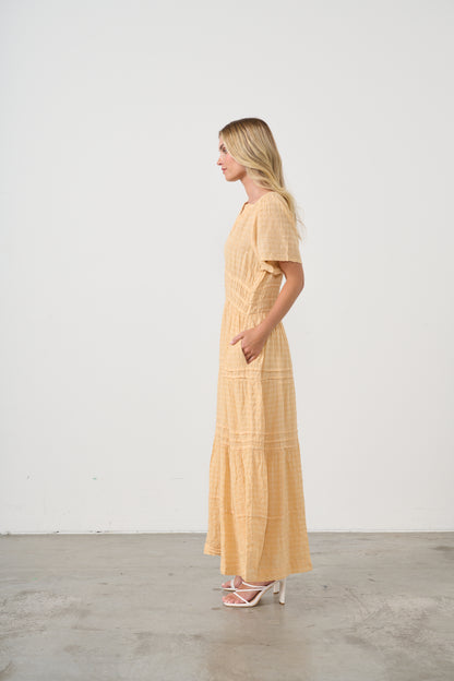 Dress with multi panels and pockets