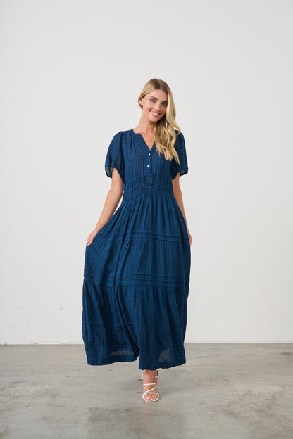 Dress with multi panels and pockets