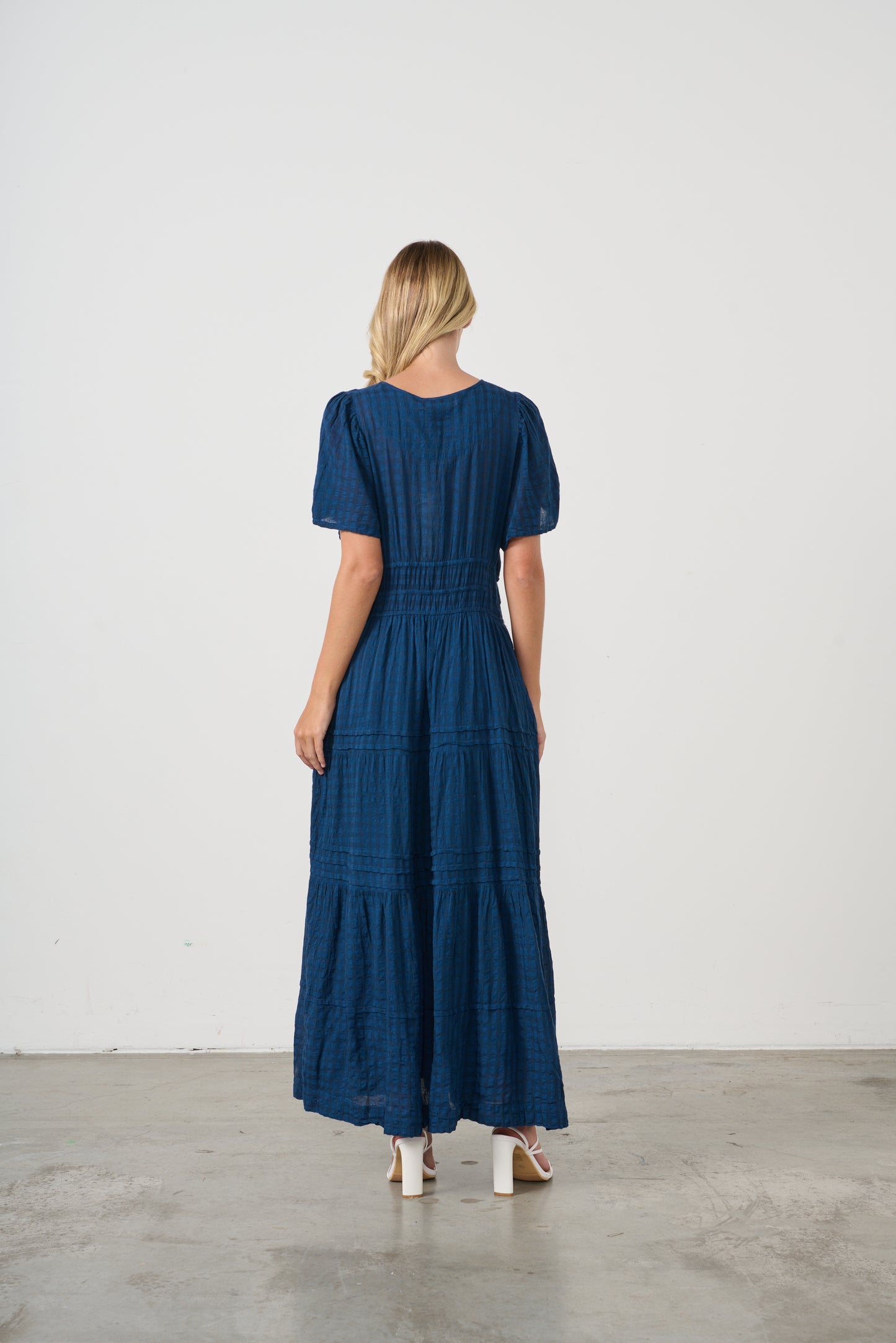 Dress with multi panels and pockets