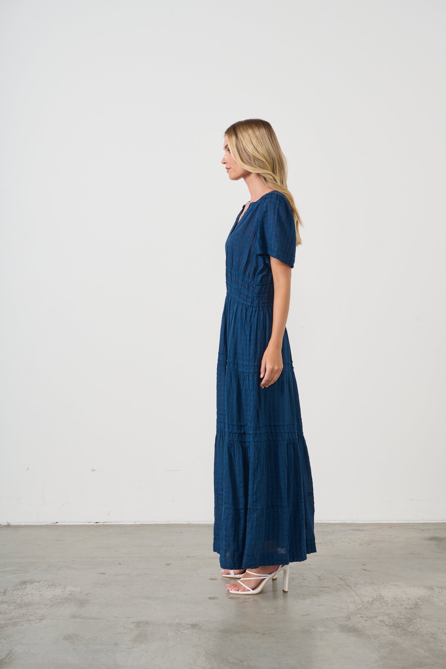 Dress with multi panels and pockets