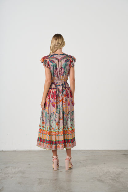 Tropical Print Dress