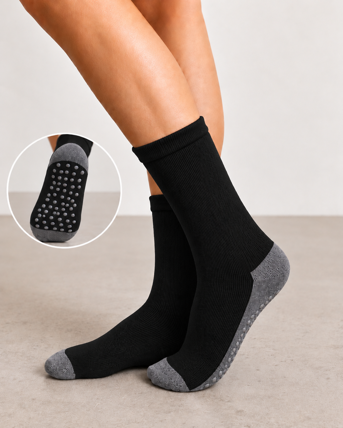 Bamboo Health Socks with Grip