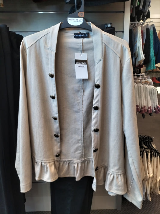 Drill Ruffle Jacket
