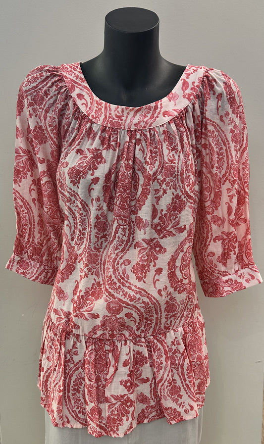 Fran Soft Print Top