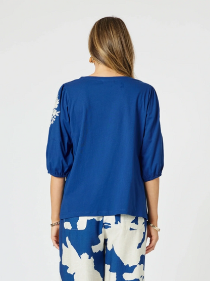 Jill Embroidered Tee