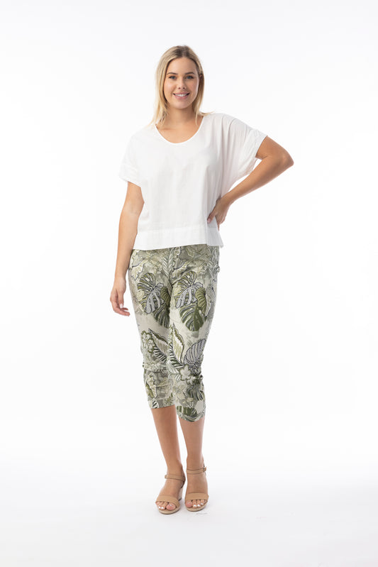 Lima Olive Bengaline Pant