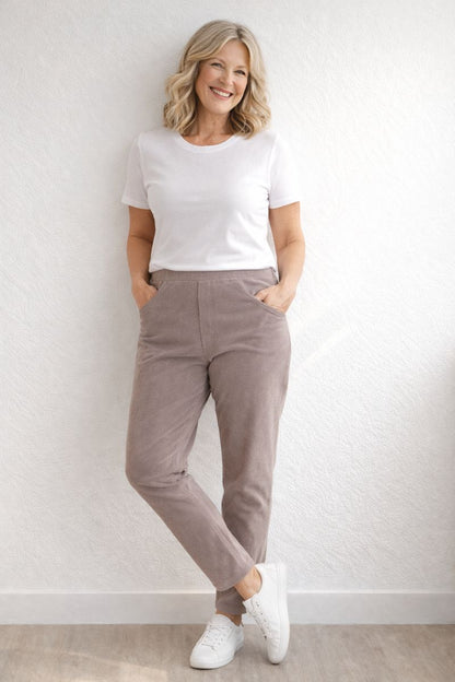 Vail Cord Pull on Pant Short Leg