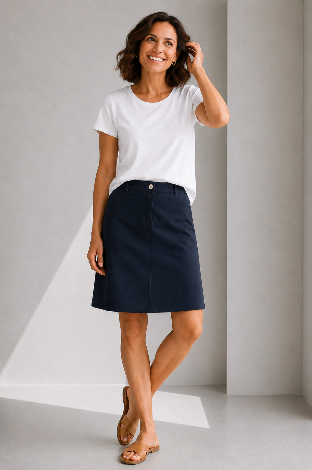 Chino A--Line Skirt Pilbara