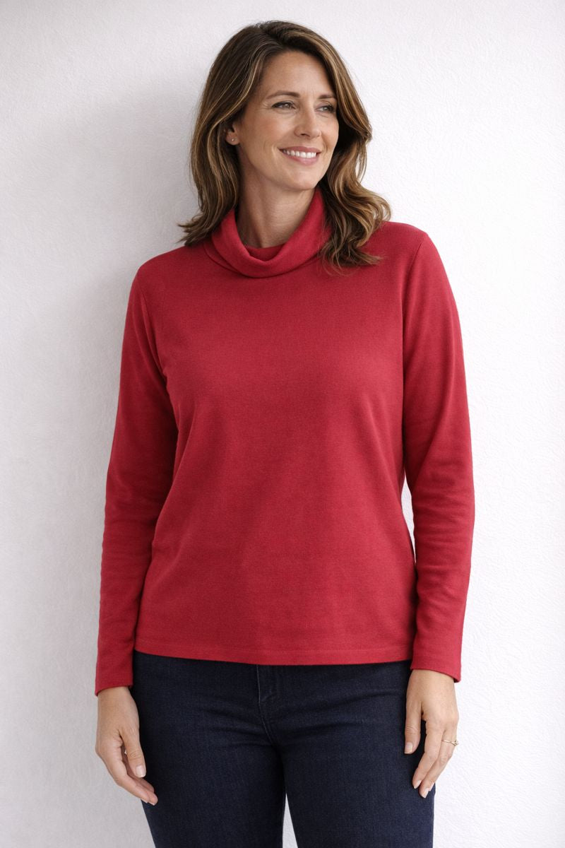 Kimmy Long Sleeve Roll Neck Top