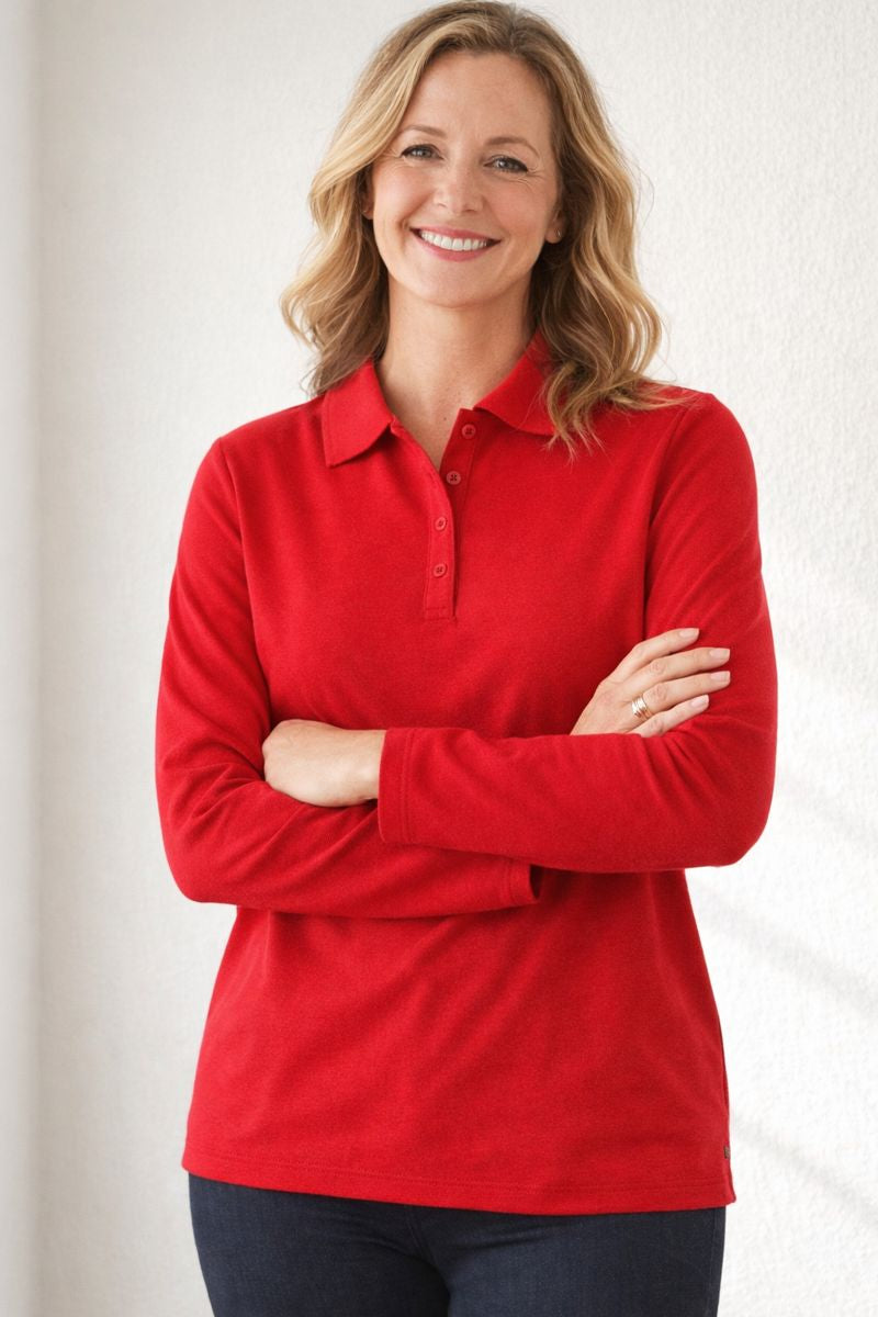 Trim Polo Top