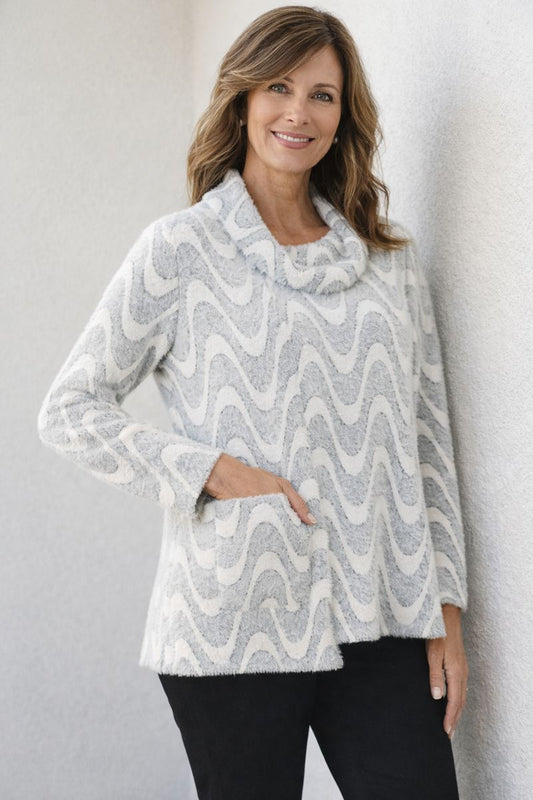 Gaby Fluffy Cowl Neck