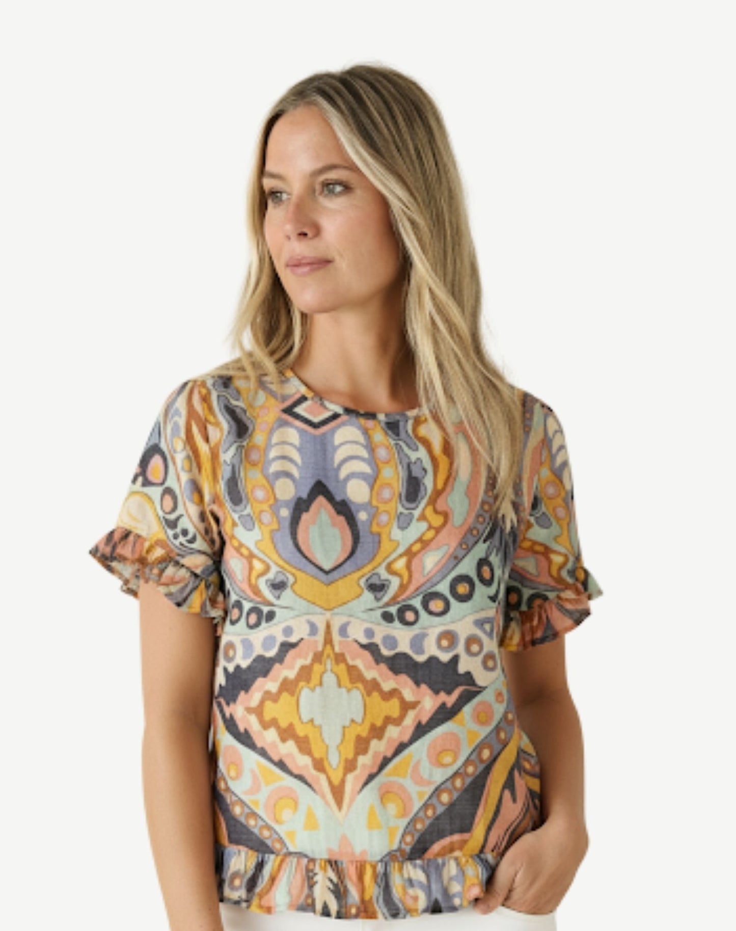 Holly Soft Print Top