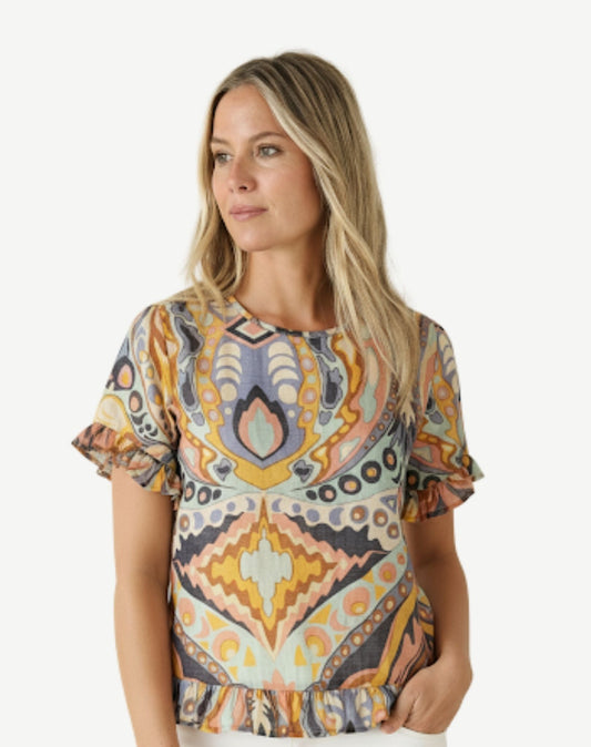 Holly Soft Print Top