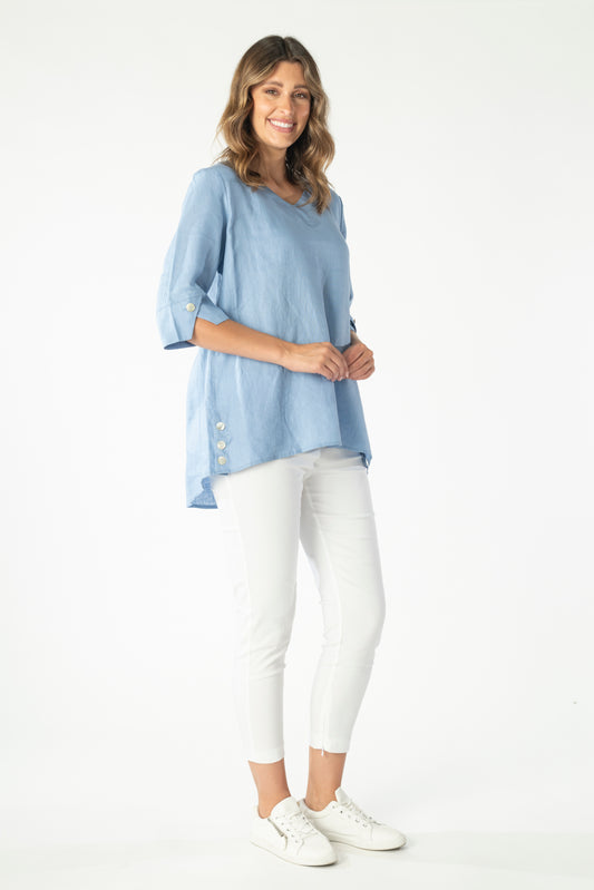 Linen Button Tunic