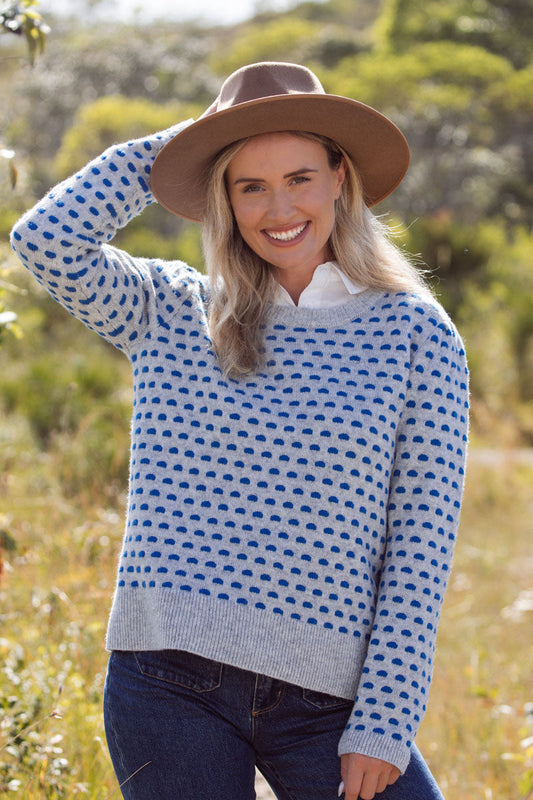 Wool Blend Spot Sweater