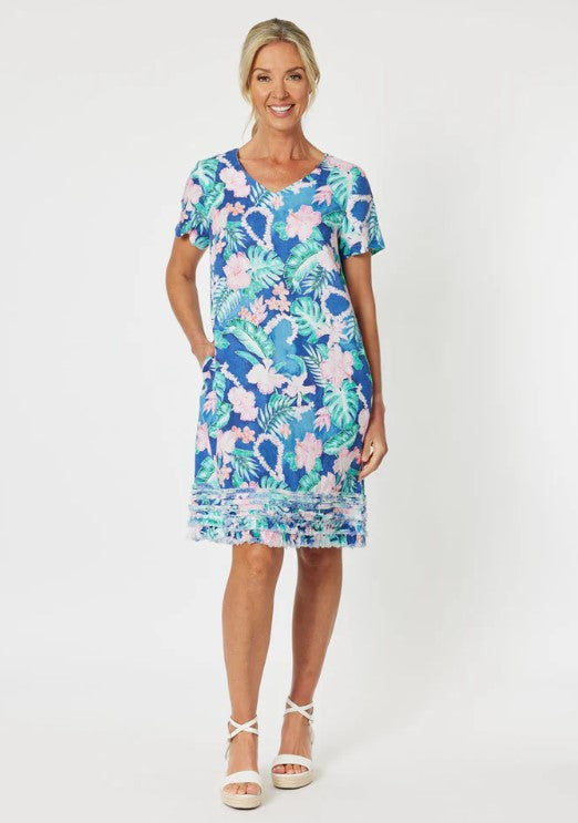 Santa Monica Frilled Hem Dress