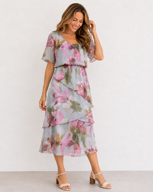 Pastel Ruffle Dress