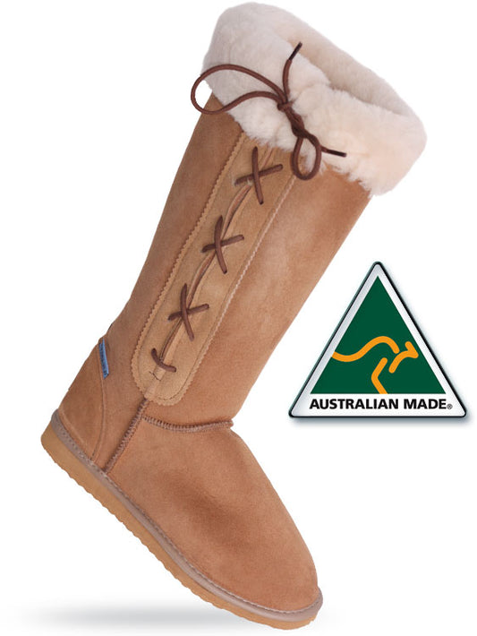 Slipper High-Leg Lace-Up