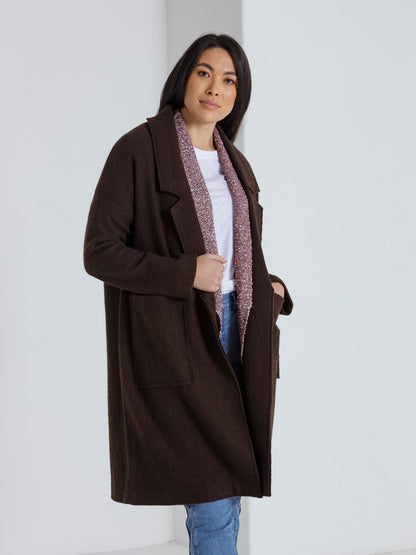 L/S Boiled Wool Coat