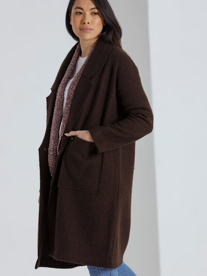 L/S Boiled Wool Coat