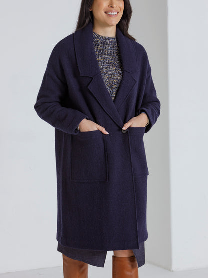 L/S Boiled Wool Coat