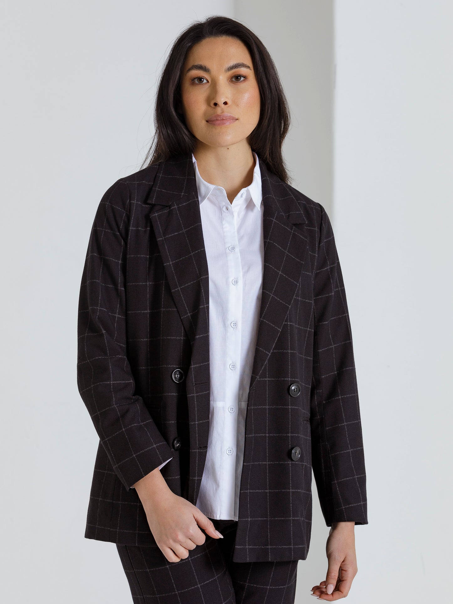 L/S Check Blazer