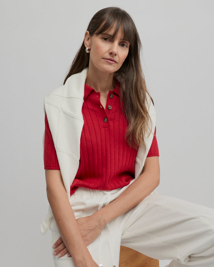 CAFE KNIT POLO