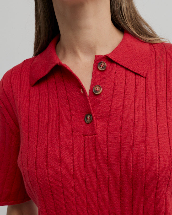 CAFE KNIT POLO