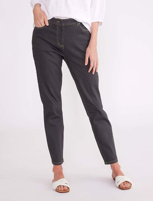 Cropped Charcoal Jean