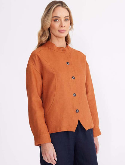 Panelled Linen Jacket