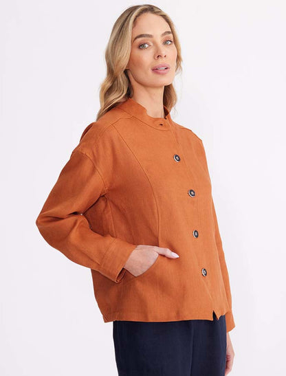 Panelled Linen Jacket